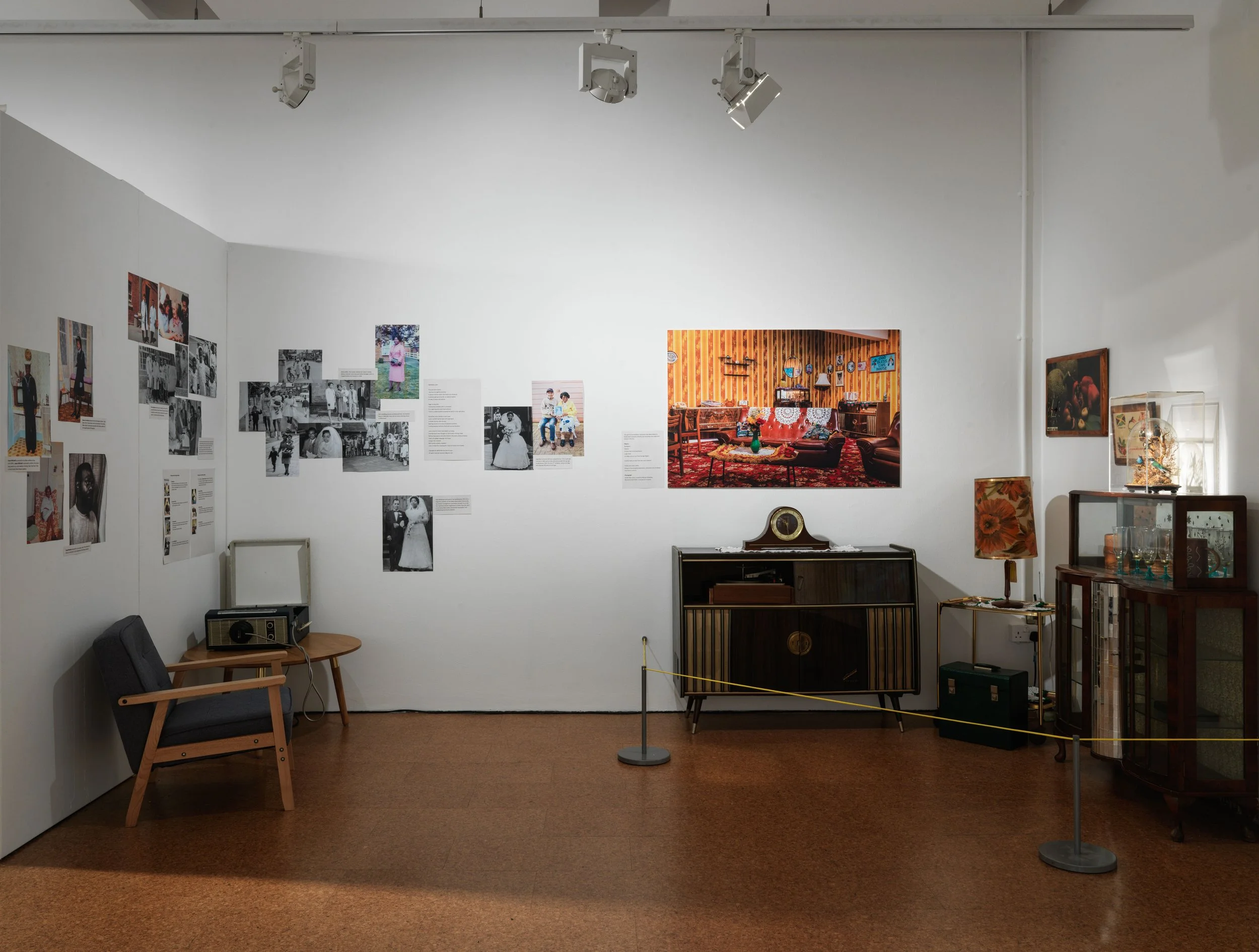 Derby West Indian Community Association: Culture and Legacy Derby Museum and Art Gallery Installation View, Photo: V21 Artspace © The Artists, Courtesy: The Artists and Derby Museums Trust