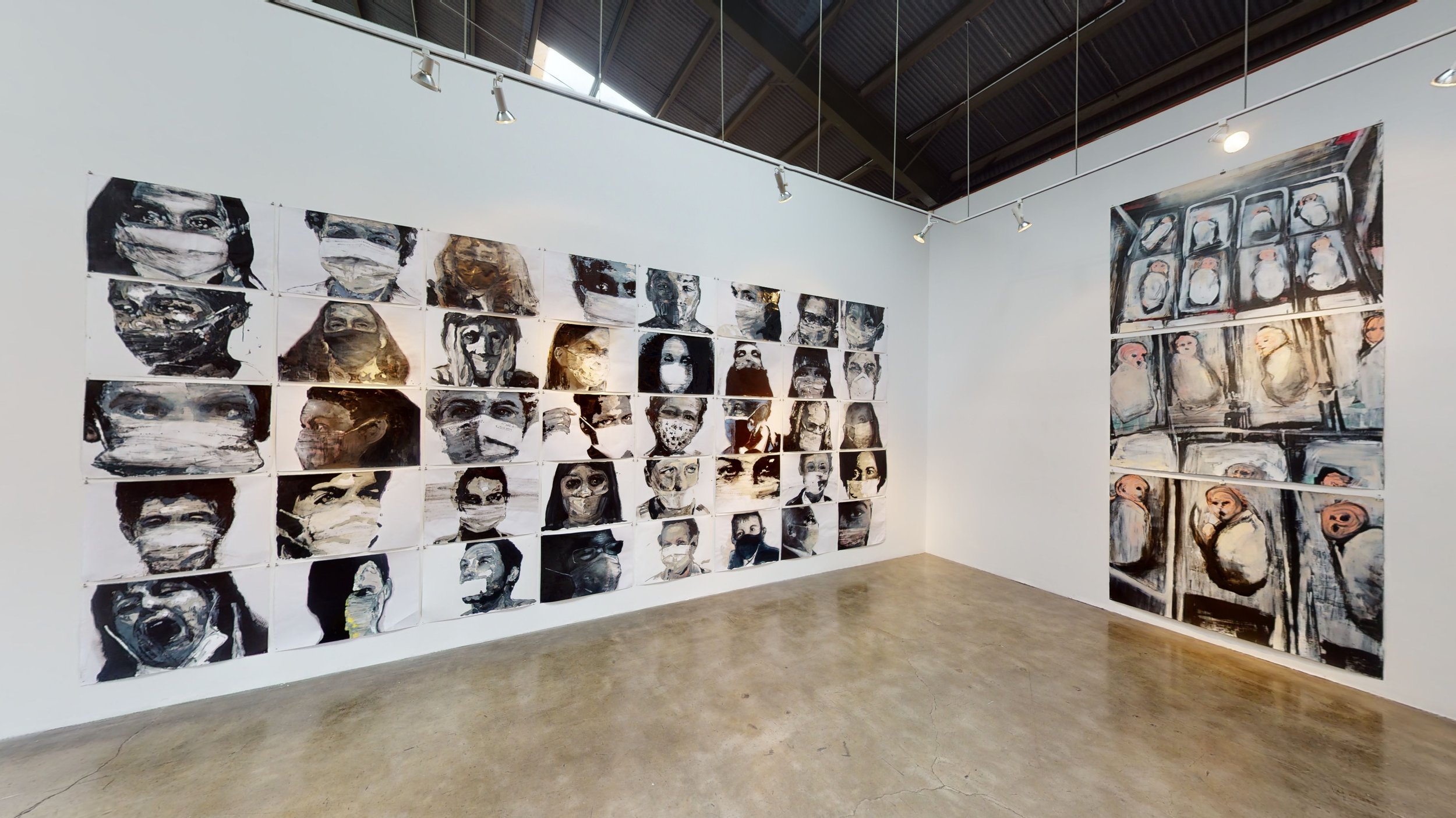 Distance – Physical and Psychological / Skull Imari Speedy Gallery Installation View, Photo: V21 Artspace © The Artists, Courtesy: Speedy Gallery