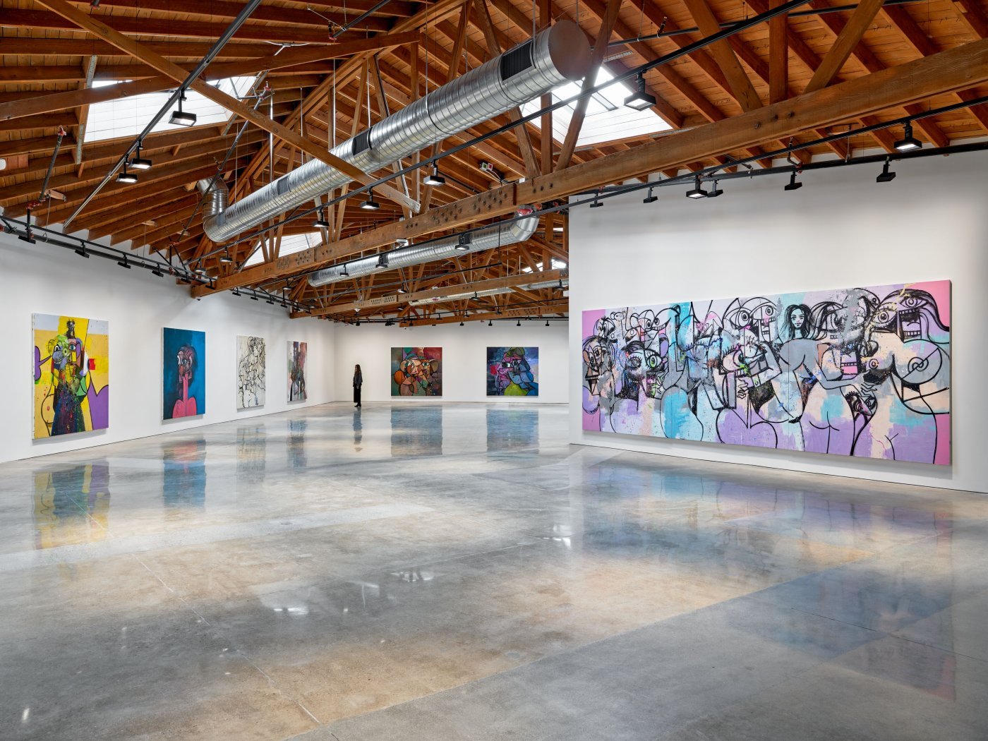 George Condo People Are Strange Hauser & Wirth West Hollywood Installation View, Photo: Keith Lublow Courtesy: George Condo and Hauser & Wirth