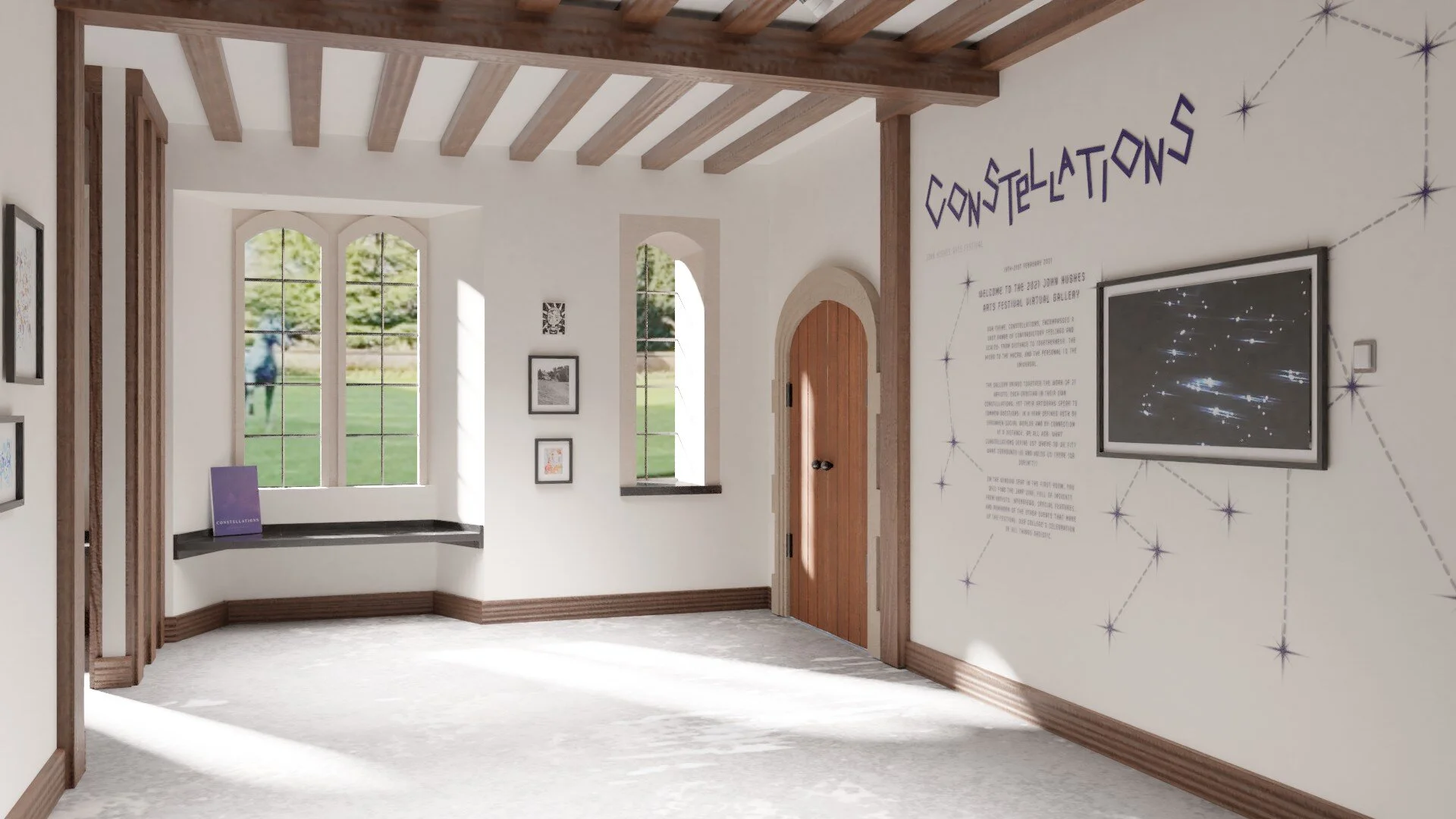 John Hughes Arts Festival 2021 Jesus College, University of Cambridge © The Artists | Courtesy: University of Cambridge Installation View: V21 Artspace Virtual Exhibition | Virtual Gallery