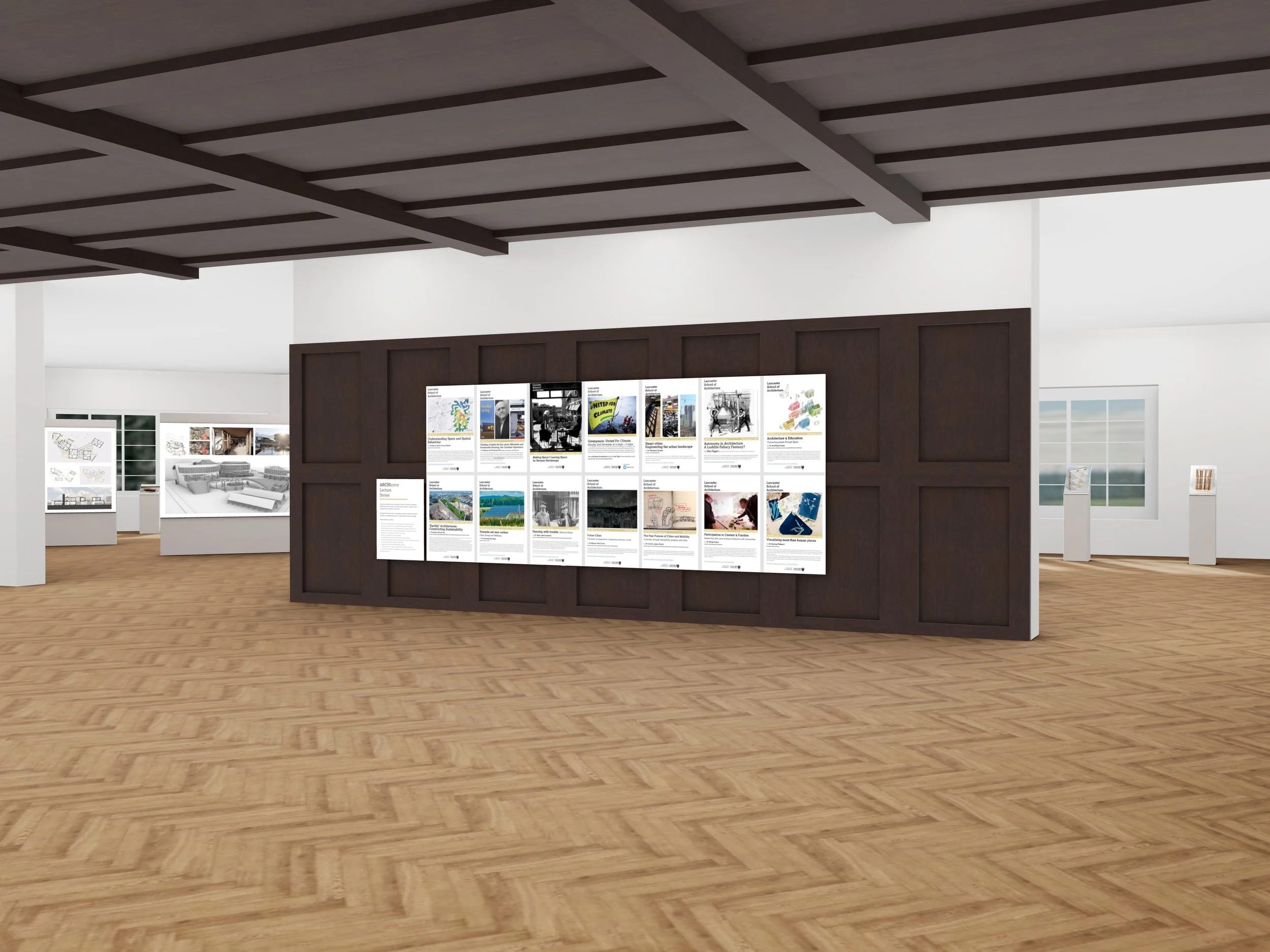 Lancaster University School of Architecture: Michaelmas Term Work 2022 Lancaster University Institute for the Contemporary Arts: School of Architecture 3D Virtual Exhibition, Virtual Gallery View © The Artists, Courtesy: The Architects and Lancaster University