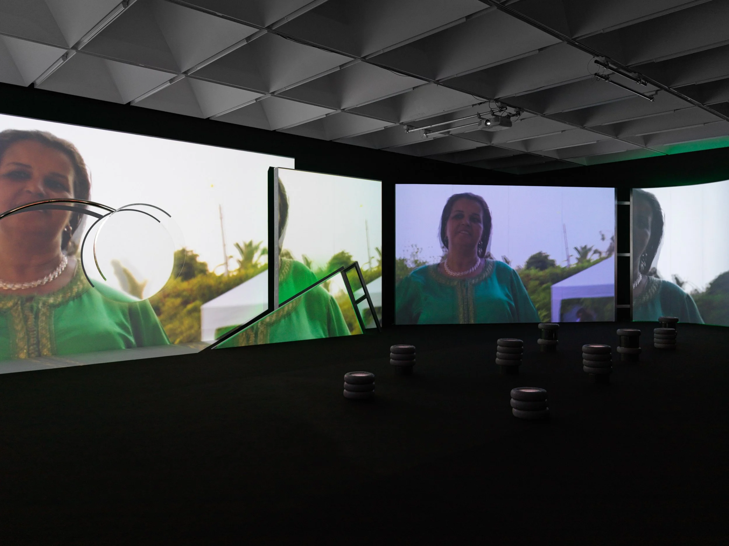 Meriem Bennani: Life on the CAPS Nottingham Contemporary Installation View, Photo: V21 Artspace © The Artists, Courtesy: Nottingham Contemporary