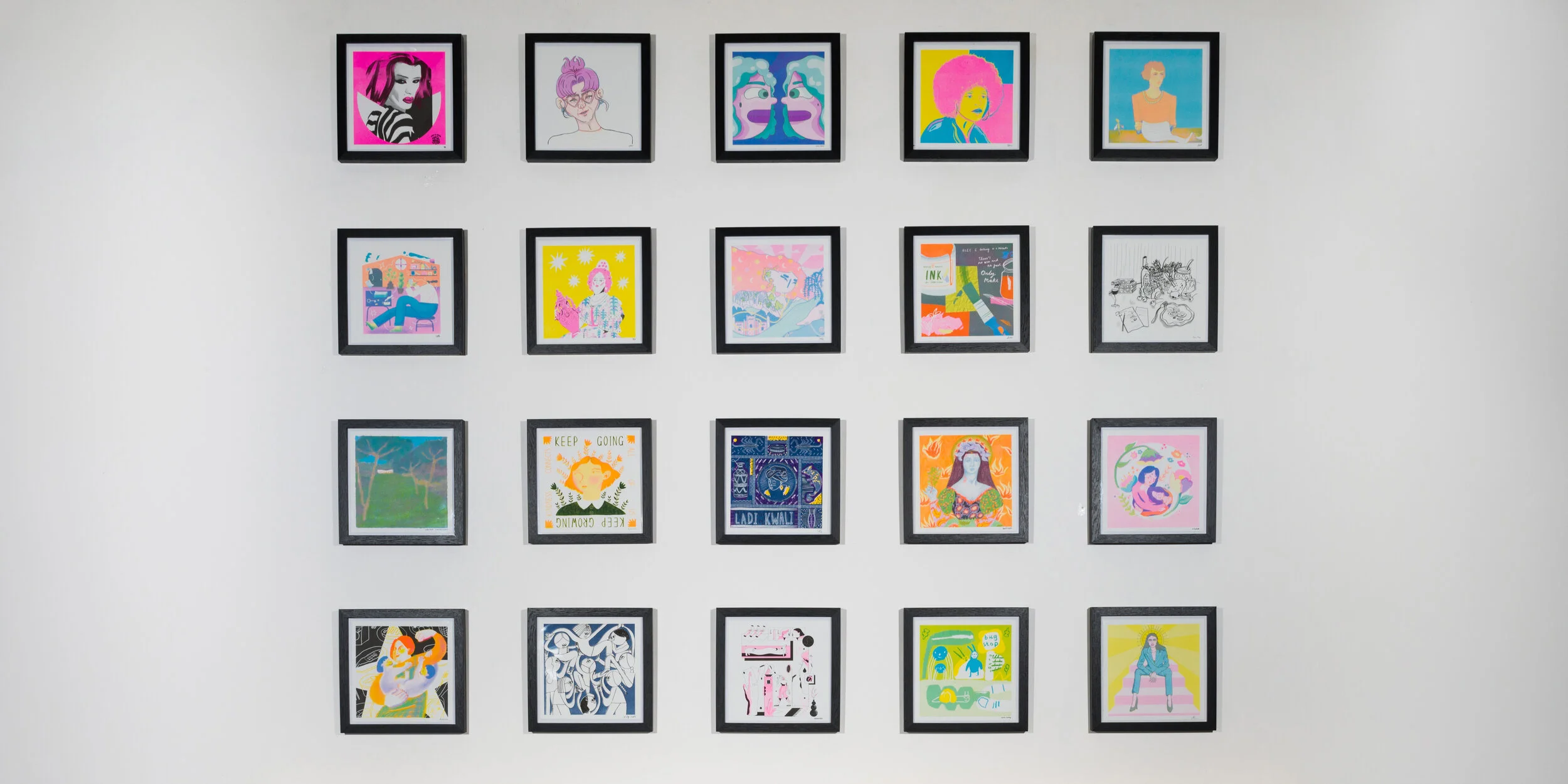 Risograph Exhibition The Carousel X IWD © The Artists, Courtesy: The Carousel Installation View: V21 Artspace Virtual Exhibition | Virtual Gallery