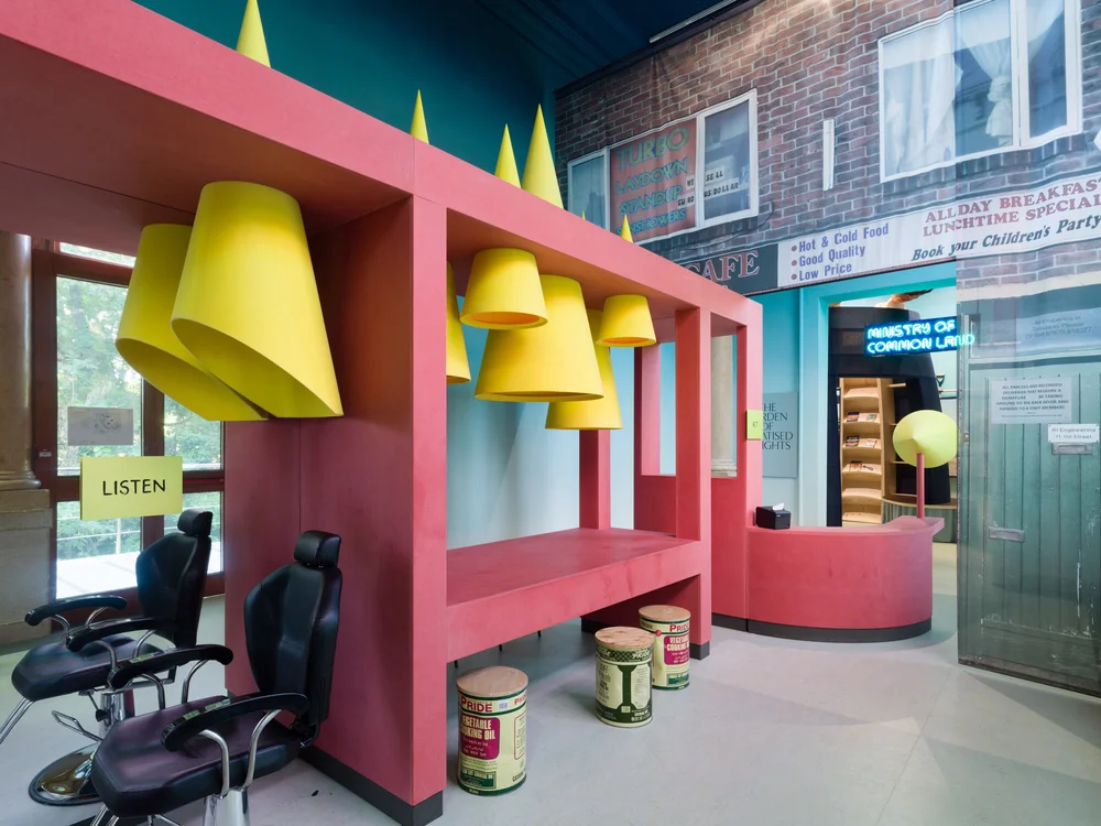 The Garden of Privatised Delights British Pavilion for the 17th International Architecture Exhibition - La Biennale di Venezia Installation View, Photo: V21 Artspace Commissioned by the British CouncilCurated by Madeleine Kessler and Manijeh Verghese: Unscene Architecture