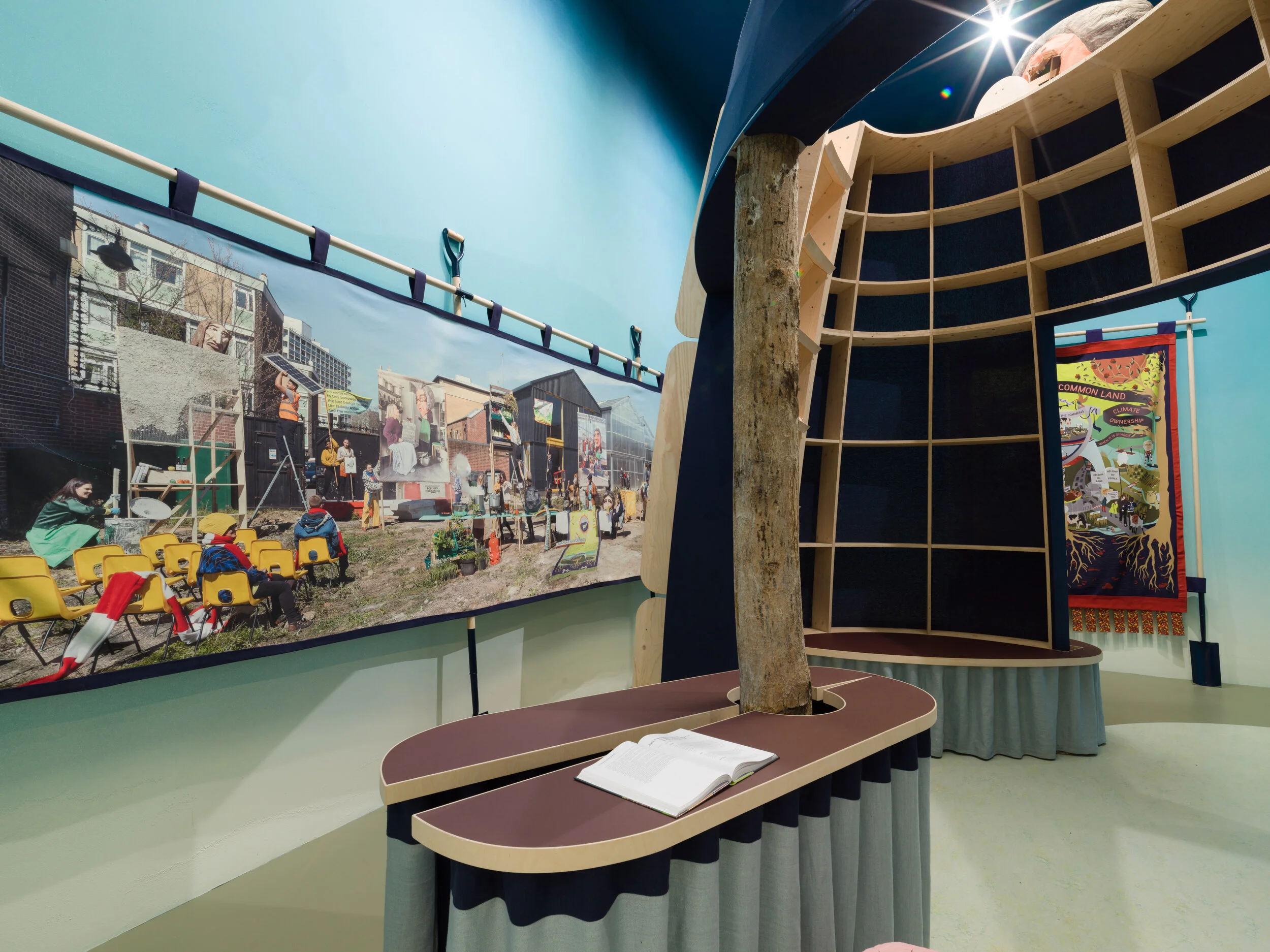 The Garden of Privatised Delights British Pavilion for the 17th International Architecture Exhibition - La Biennale di Venezia Installation View, Photo: V21 Artspace Commissioned by the British CouncilCurated by Madeleine Kessler and Manijeh Verghese: Unscene Architecture