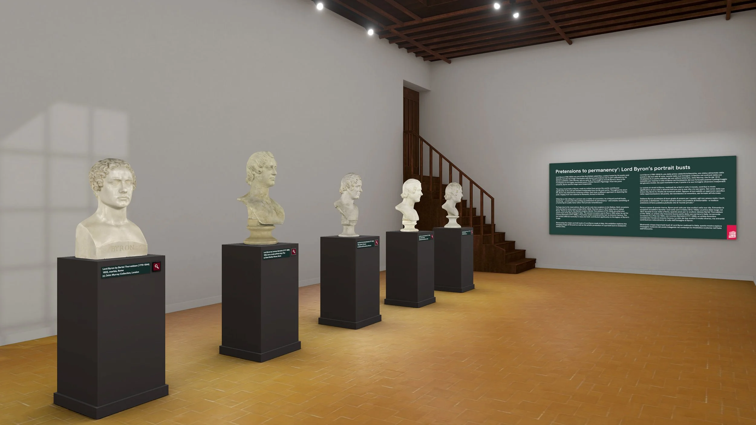Keats-Shelley House and V21 Artspace Present a Unique 3D Virtual Exhibition ‘Pretensions to permanency’: Lord Byron’s portrait busts
